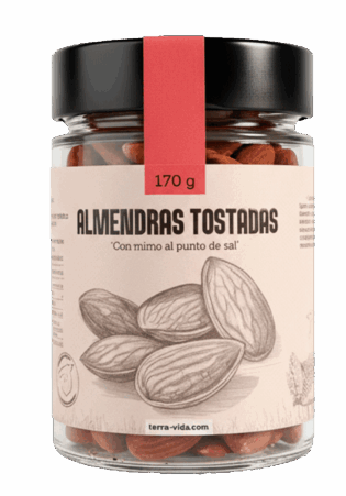 Almendra Ecológica Tostada al punto de sal - Tarro 170g