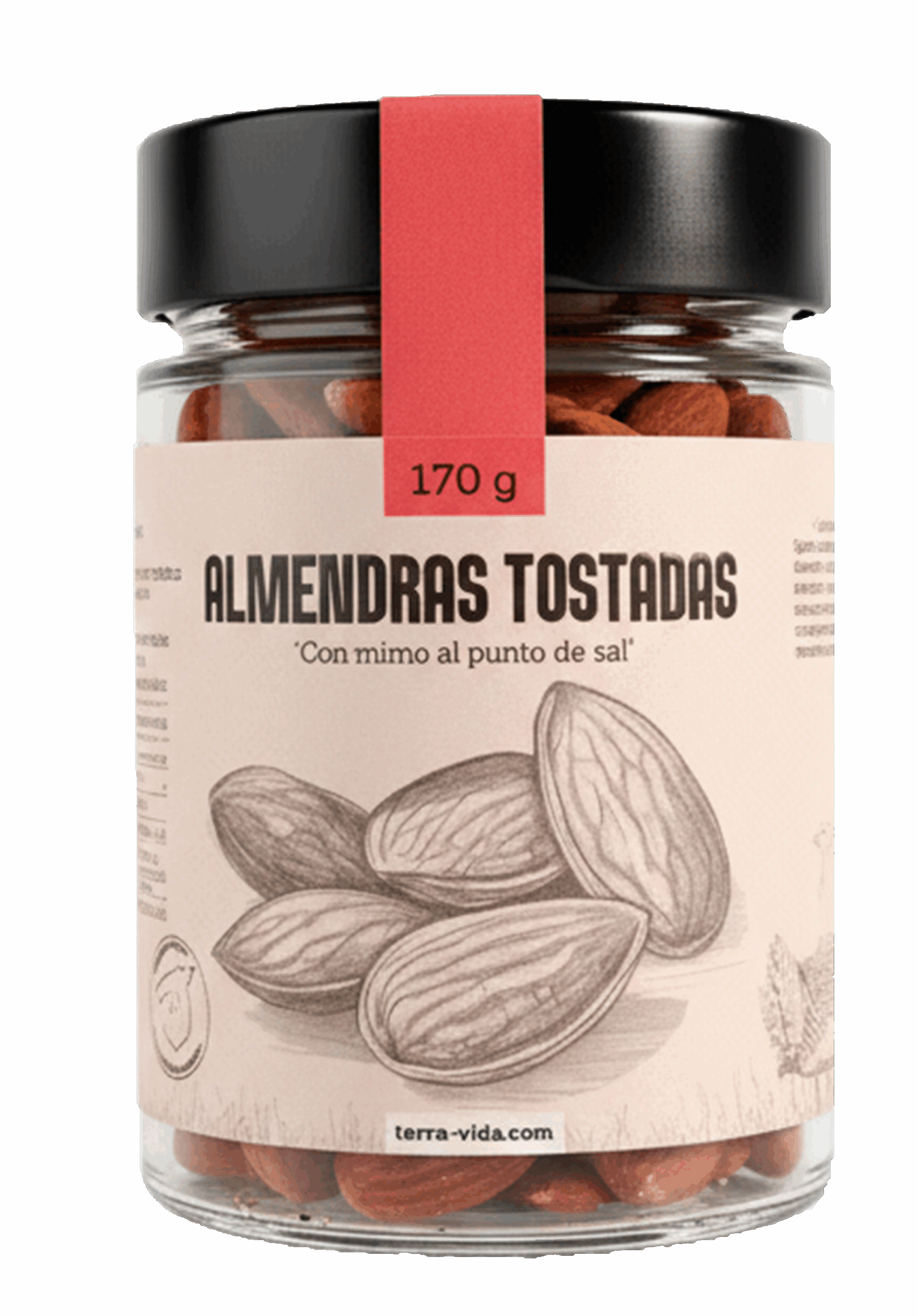 Almendra Ecológica Tostada al punto de sal - Tarro 170g